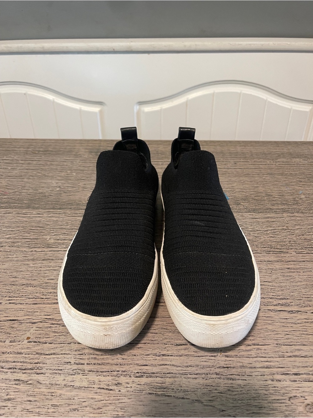 Kate Spade Gerraro Slip On Woven Knit Sneakers Black Size 6.5